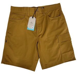 Prana Double Peak Shorts Men Size 32 Antique Bronze 8" Inseam Ripstop Hiking NEW